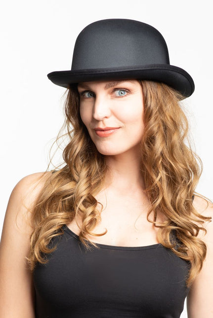 Chapeau melon Satin noir