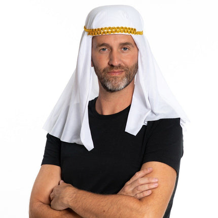 Chapeau arabe blanc