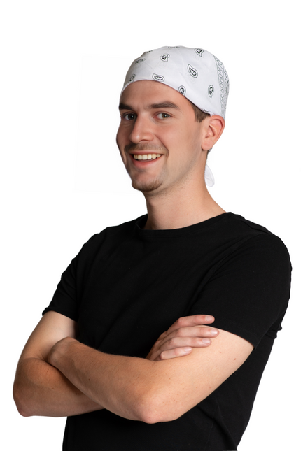 Bandana blanc 52cm
