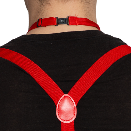 Ensemble bretelles/lunettes/bande rouge