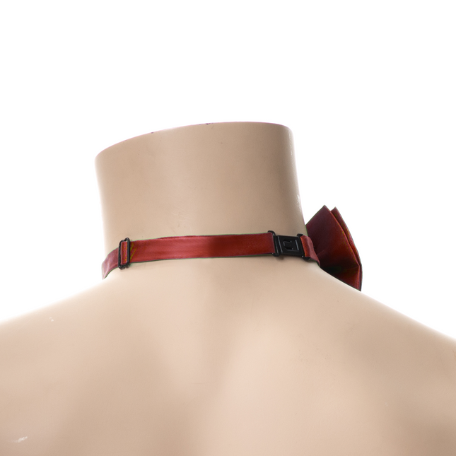 Nœud papillon rouge/jaune/vert - paquet de 6