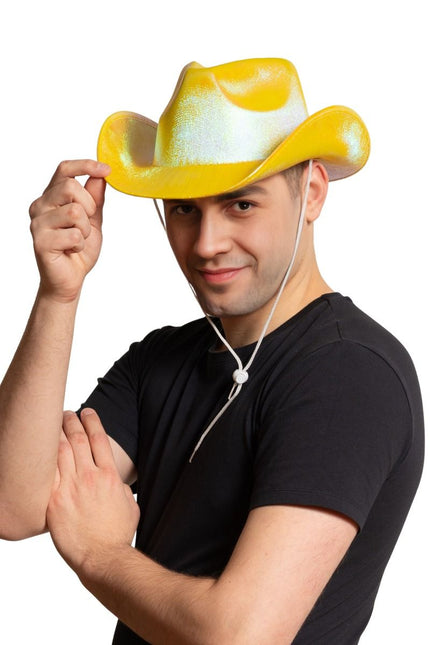 Chapeau de cow-boy or brillant