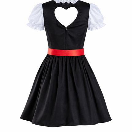Robe dirndl rouge pour l'Oktoberfest « Rosalie »