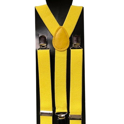 Bretelles jaunes - Largeur 2,5 cm