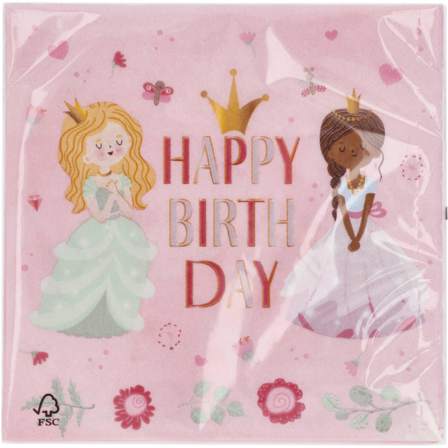 Serviettes Princesses 250ml 20pcs
