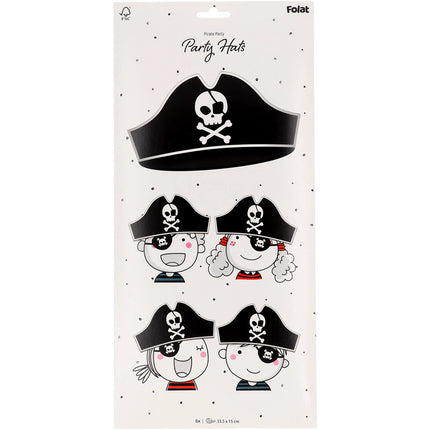 Chapeaux de fête Pirate 6pcs