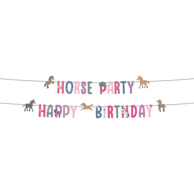 Joyeux anniversaire Letterslinger Joyeux chevaux 1.5m
