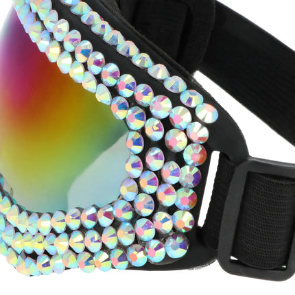 Lunettes de ski festives « La folie »