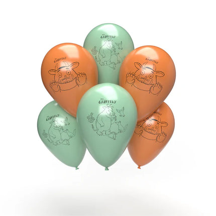 Ballons Gruffalo bleus et orange, 25 cm, lot de 10