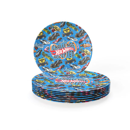 Assiettes Hot Wheels 23 cm, lot de 8