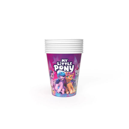 Gobelets My Little Pony violets 250 ml, lot de 8