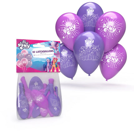 Ballons My Little Pony 25 cm, lot de 10