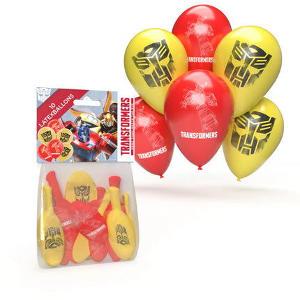 Ballons Transformers 25 cm, lot de 10