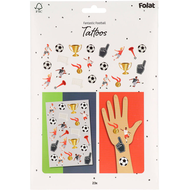 Faux tatouages de football 25pcs