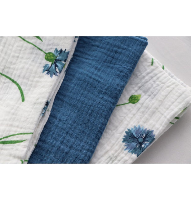 Serviettes en coton bleu foncé 40cm 4pcs