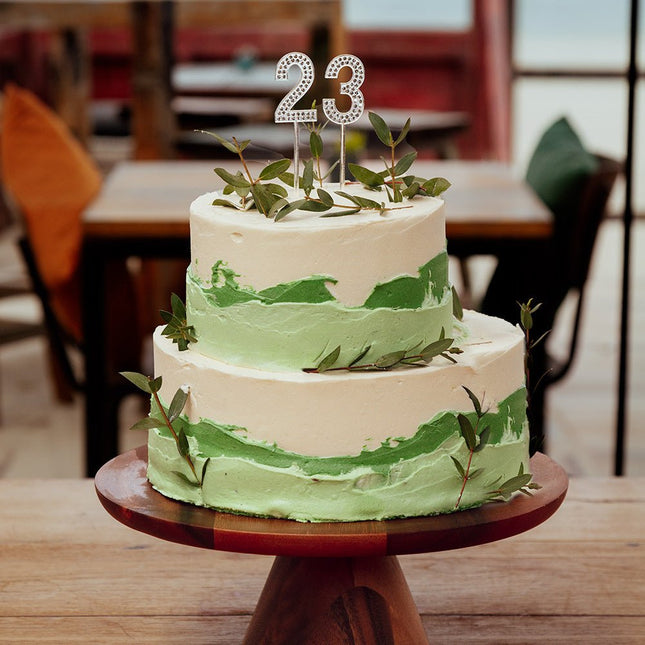 4 Jaar Taarttopper Diamant 10,5cm van Boland koop je bij Partywinkel