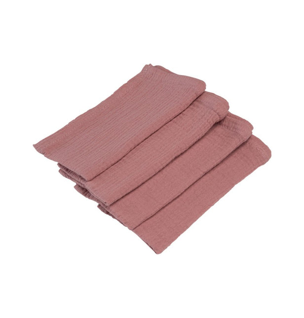 Serviettes en coton rose 40cm 4pcs