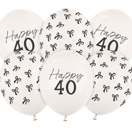 40 Jaar Ballonnen 30cm 50st van Partydeco koop je bij Partywinkel