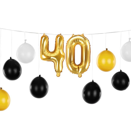 40 Jaar Ballonnenslinger 2,6m van Partydeco koop je bij Partywinkel