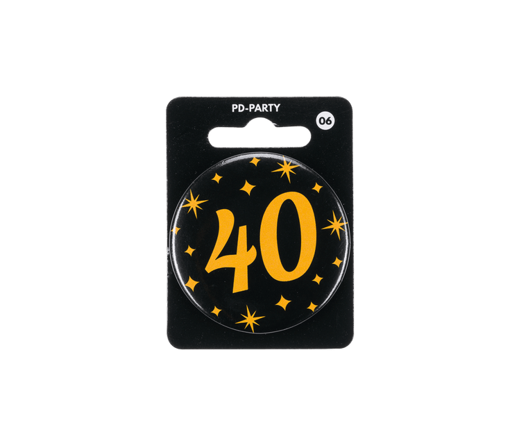 40 Jaar Button van Paper Dreams koop je bij Partywinkel