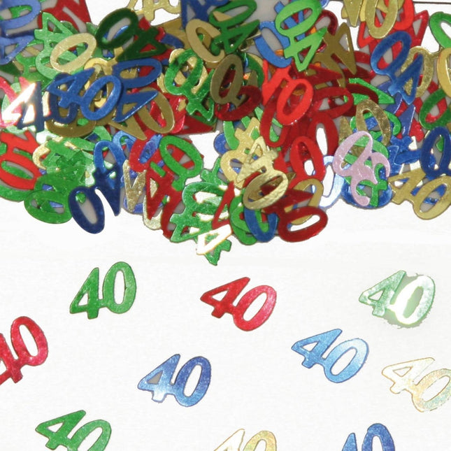 40 Jaar Tafeldecoratie / Sierconfetti van Folat koop je bij Partywinkel