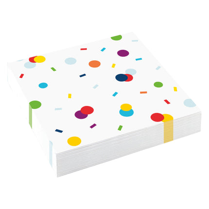 Serviettes - Confetti Birthday - 33 x 33 cm - Lot de 20