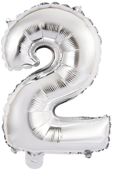 Ballon de baudruche - Mini Figure 2 - Argent - 34 x 24 cm