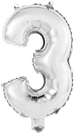 Ballon de baudruche - Mini Figure 3 - Argent - 34 x 21 cm