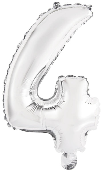 Ballon de baudruche - Mini Figure 4 - Argent - 35 x 23 cm