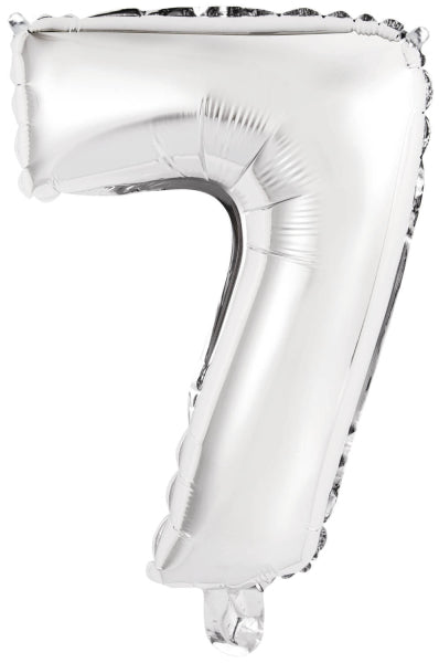 Ballon de baudruche - Mini Figure 7 - Argent - 35 x 24 cm