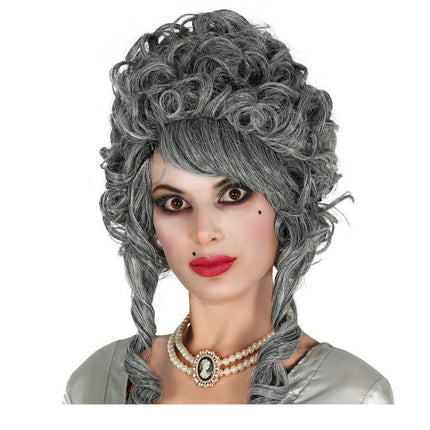 Perruque d'halloween gris foncé