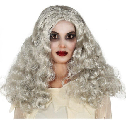 Perruque d'Halloween Boucles grises