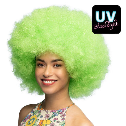 Perruque Sugar vert fluo UV
