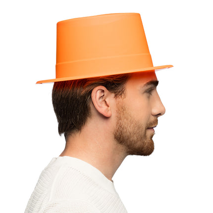 Chapeau néon orange
