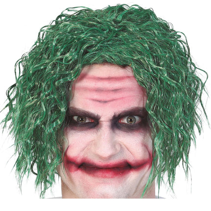 Perruque d'Halloween Joker Vert