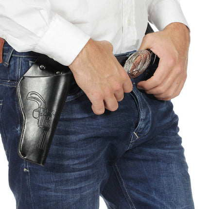 Holster Noir Cheville Avec Balles 1.35m