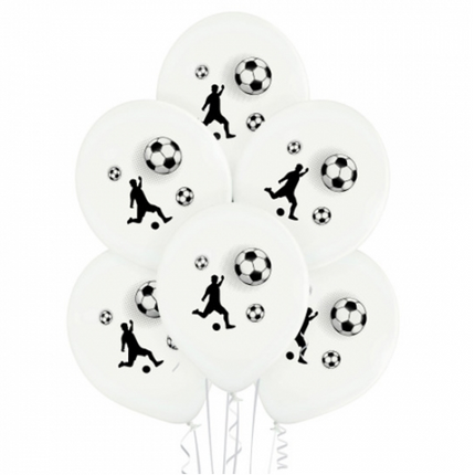 Ballons de foot blancs, 30 cm, lot de 10