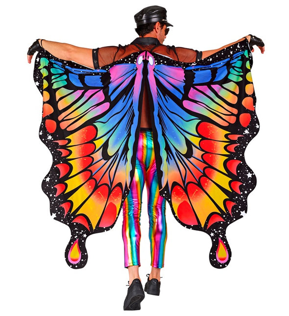 Ailes de papillon arc-en-ciel 175x140cm