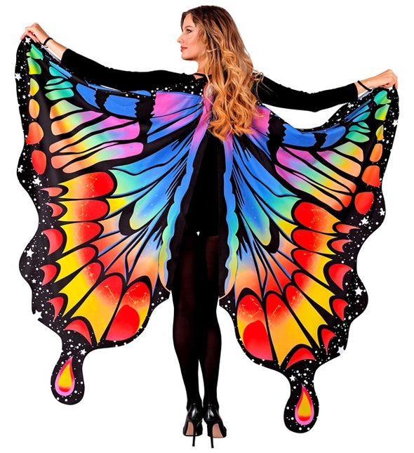 Ailes de papillon arc-en-ciel 175x140cm