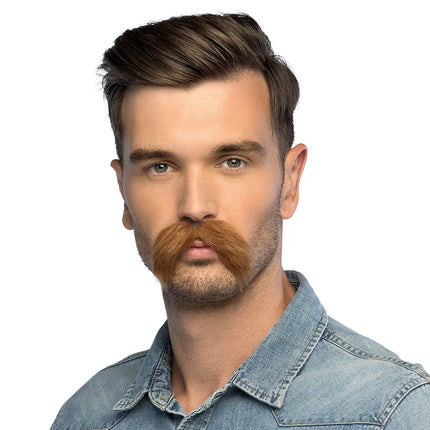 Moustache brune