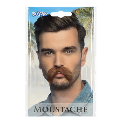 Moustache brune