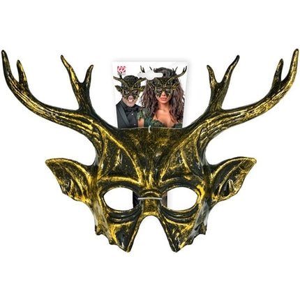 MASQUE DE CHÈVRE À CORNES - PLASTIQUE DUR