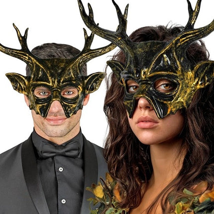 MASQUE DE CHÈVRE À CORNES - PLASTIQUE DUR