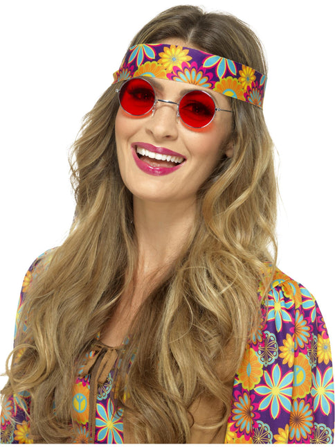 Lunettes Hippie Rouge
