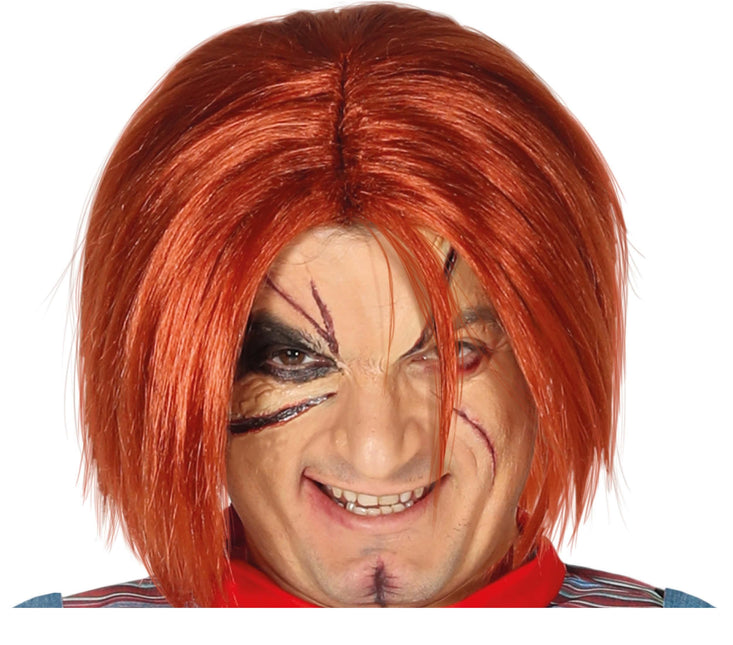 Perruque de poupée tueuse d'Halloween