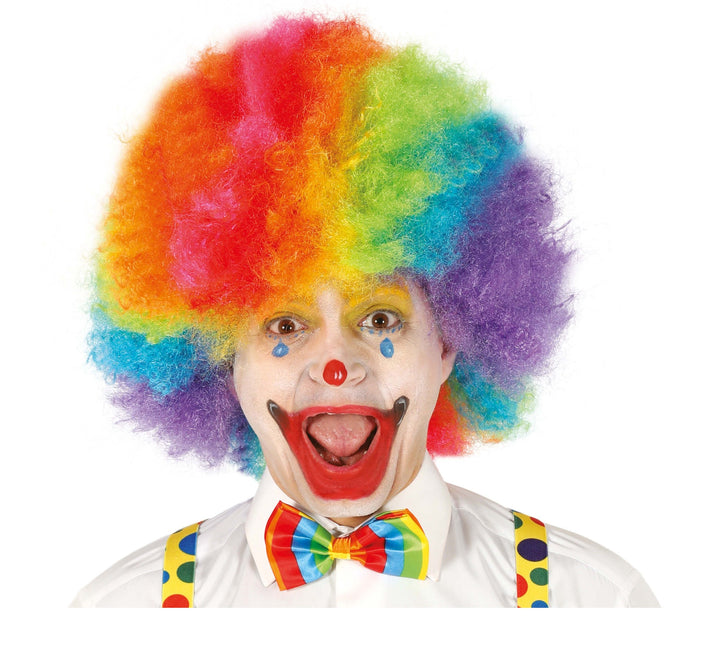 Perruque afro d'Halloween Multicolore