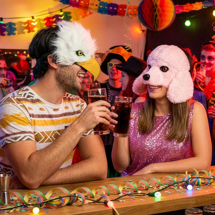 Hond Masker Roze Poedel