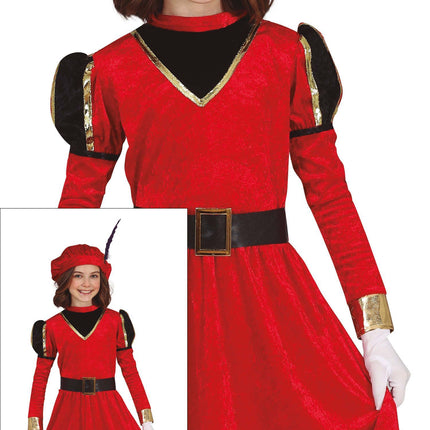Robe Pietenpak Enfant Rouge/Or