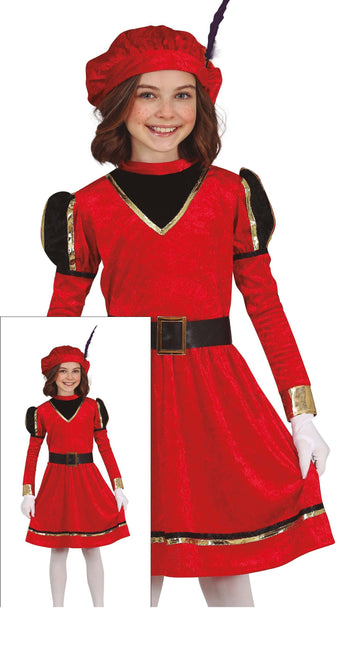 Robe Pietenpak Enfant Rouge/Or