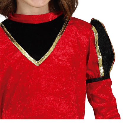 Robe Pietenpak Enfant Rouge/Or